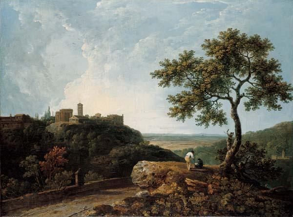 Richard Wilson The Temple of the Sybil and the Campagna, Norge oil painting art